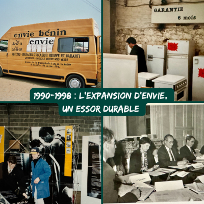 40 ans d’Envie｜1990-1998 :  L’expansion d’Envie